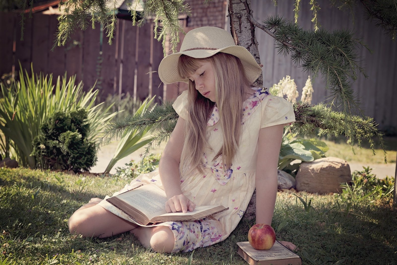 Girl in shadow - photodermatosis